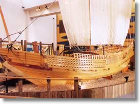 北前船の復元模型(1/4サイズ)